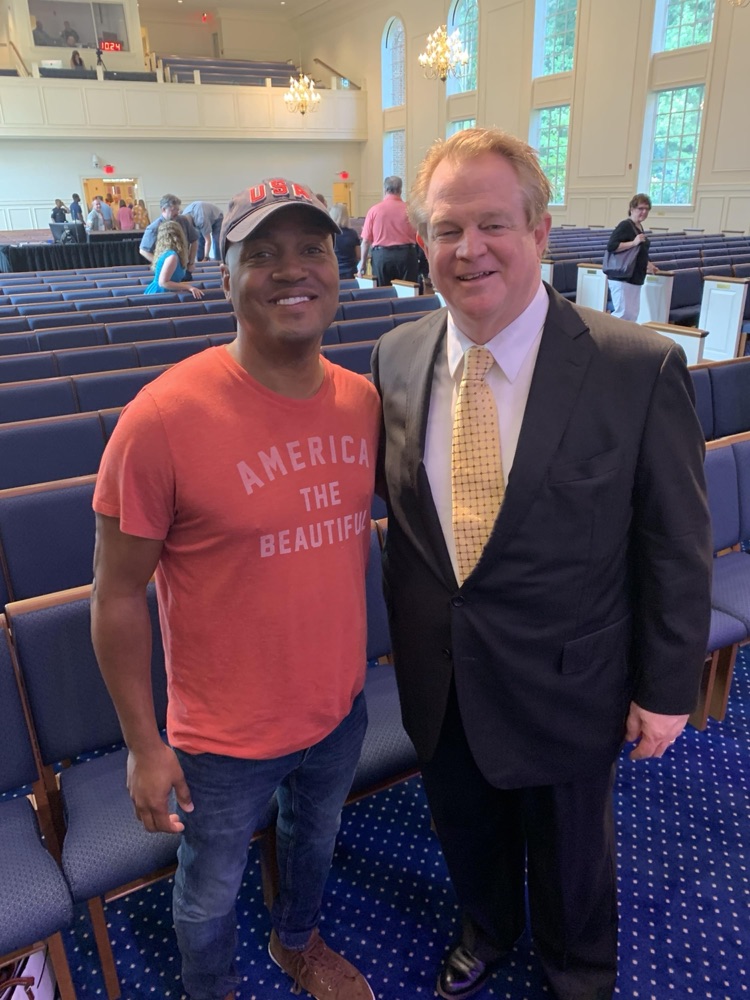 Terrance with Gordon Robertson, CEO of CBN